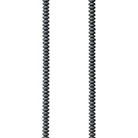 12 Pack: Gray Hematite Rondelle Beads, 5mm by Bead Landing™